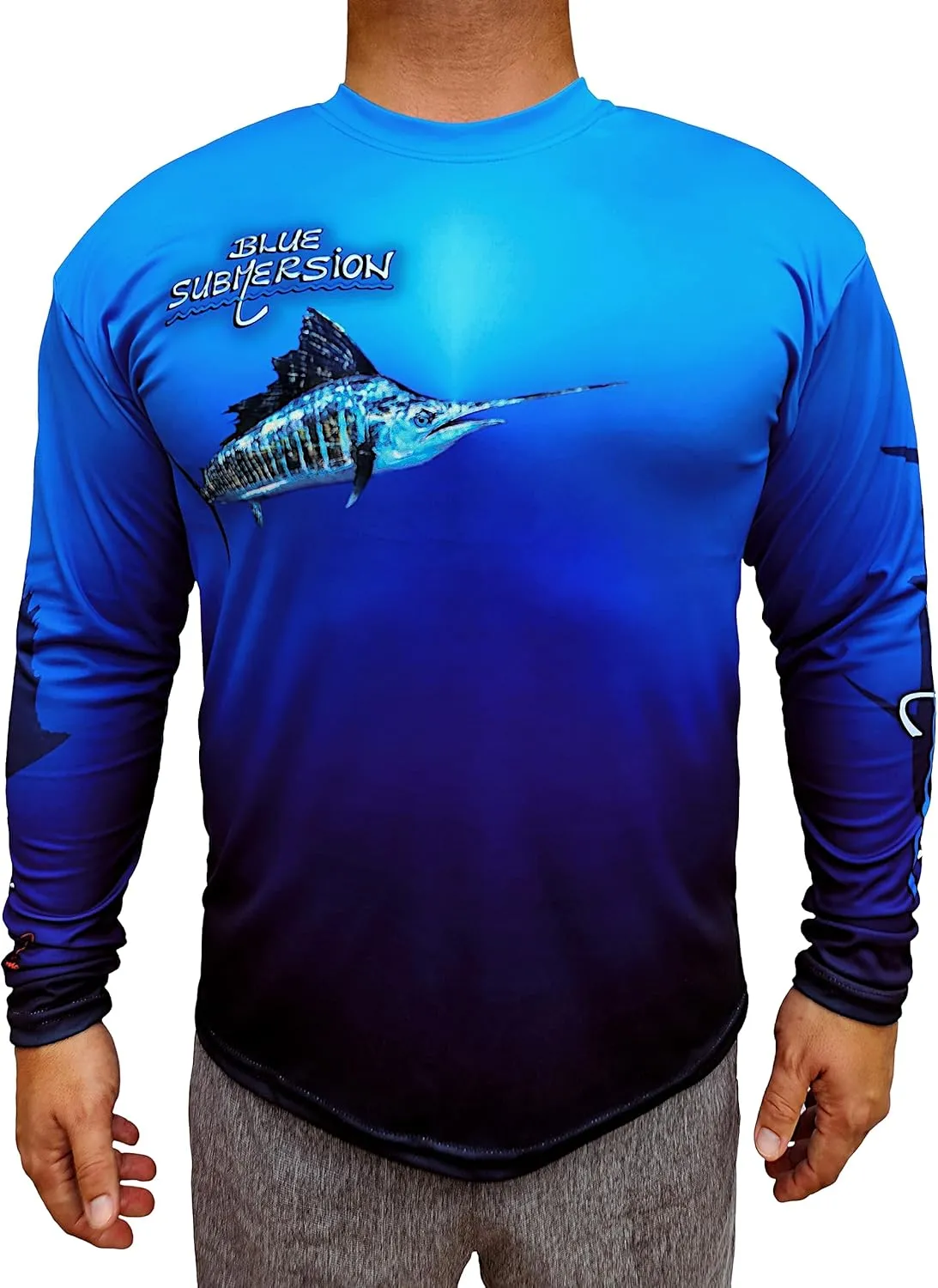 Long Sleeve UV Sun Protection UPF 40  Lightweight Quick Dry Fishing Shirt Outdoors Swimming Made in USA