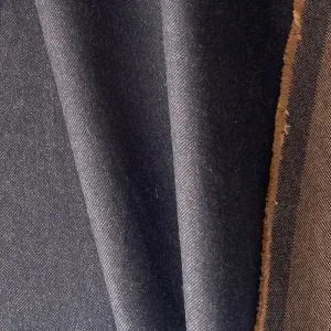 Loro Piana Storm System® Water-Resistant Navy & Cognac Cotton Denim Twill (Made in Italy)