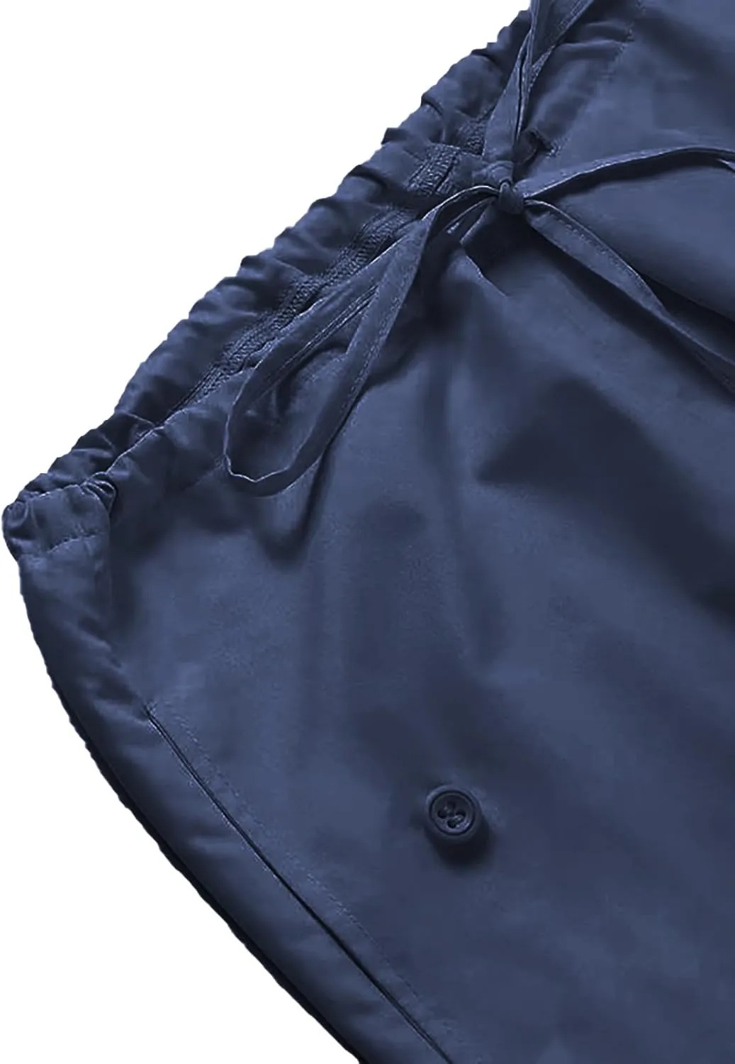 LQI Parachute Pants for Women Y2K Baggy Cargo Pants Drawstring Trousers Low Rise Loose Jogger Sweatpants