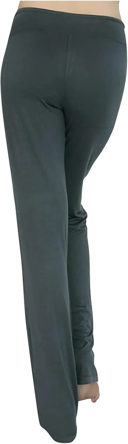 LRMQS Womens Wide Leg Yoga Leggings Drawstring Elastic High Waist Gym Sports Tights Pant Workout Casual Loose Trousers
