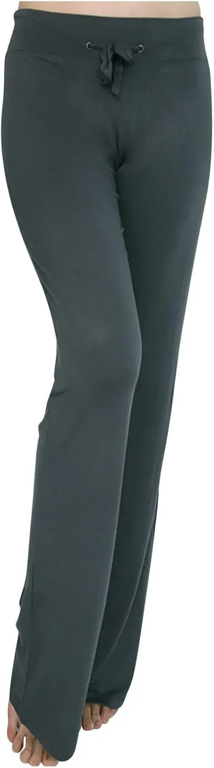 LRMQS Womens Wide Leg Yoga Leggings Drawstring Elastic High Waist Gym Sports Tights Pant Workout Casual Loose Trousers