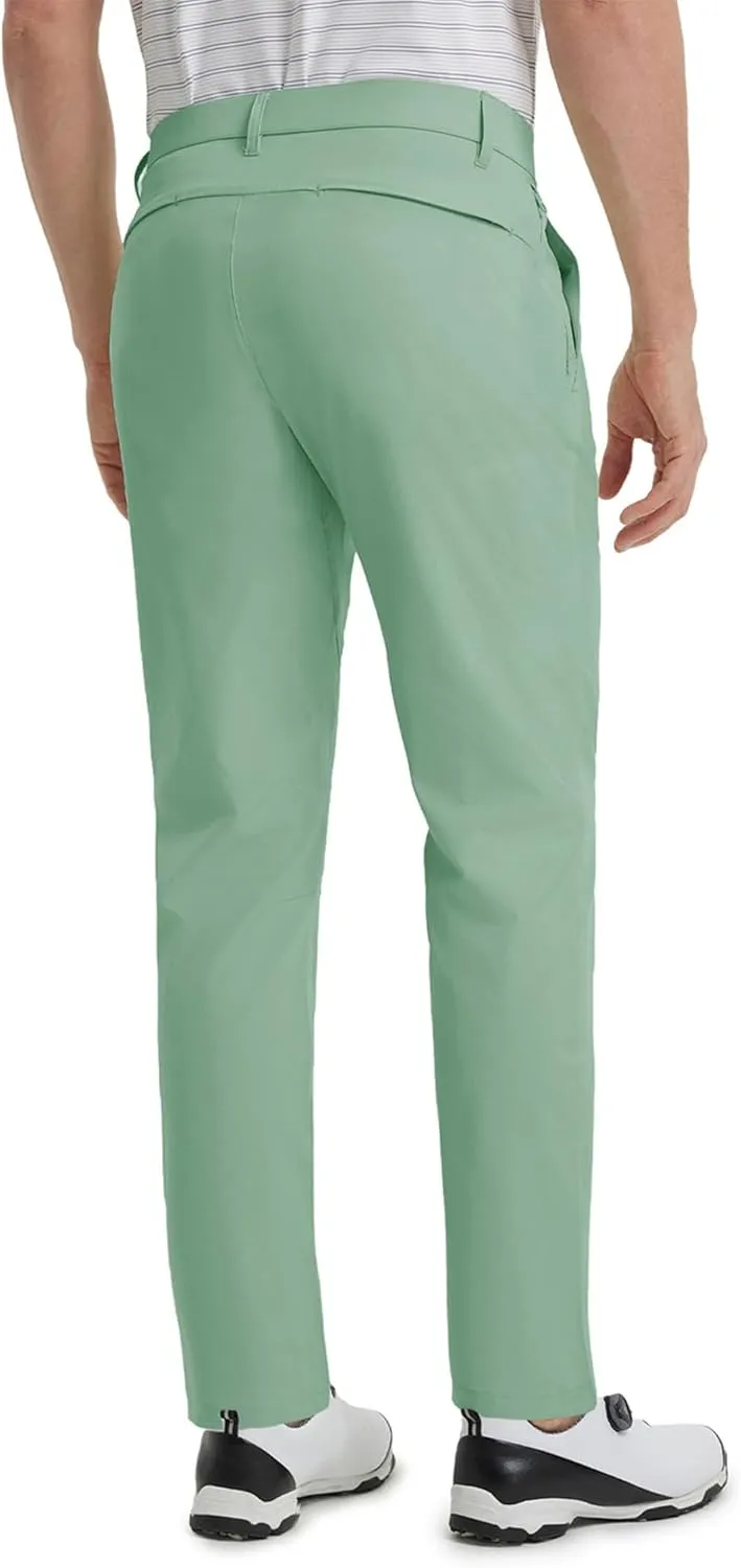 M MAELREG Golf Pants Men Stretch Lightweight 5 Pockets - 30"/32"/34" Water-Resistant Casual Trousers Mens Dress Pants