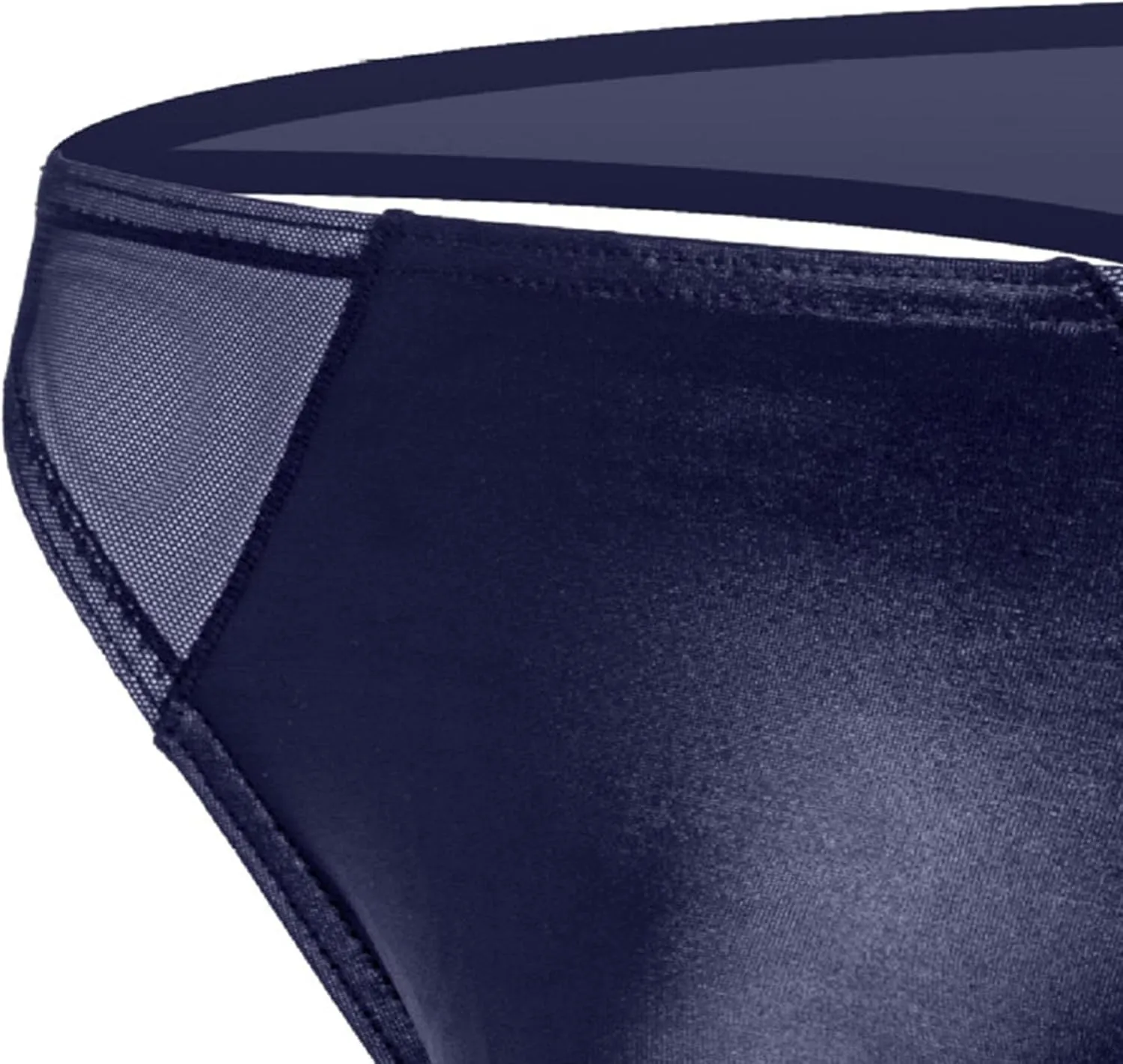 Maiyifu-GJ Men's Sexy Transparent Mesh Thong Performance Breathable Briefs Leather G-String Underwear