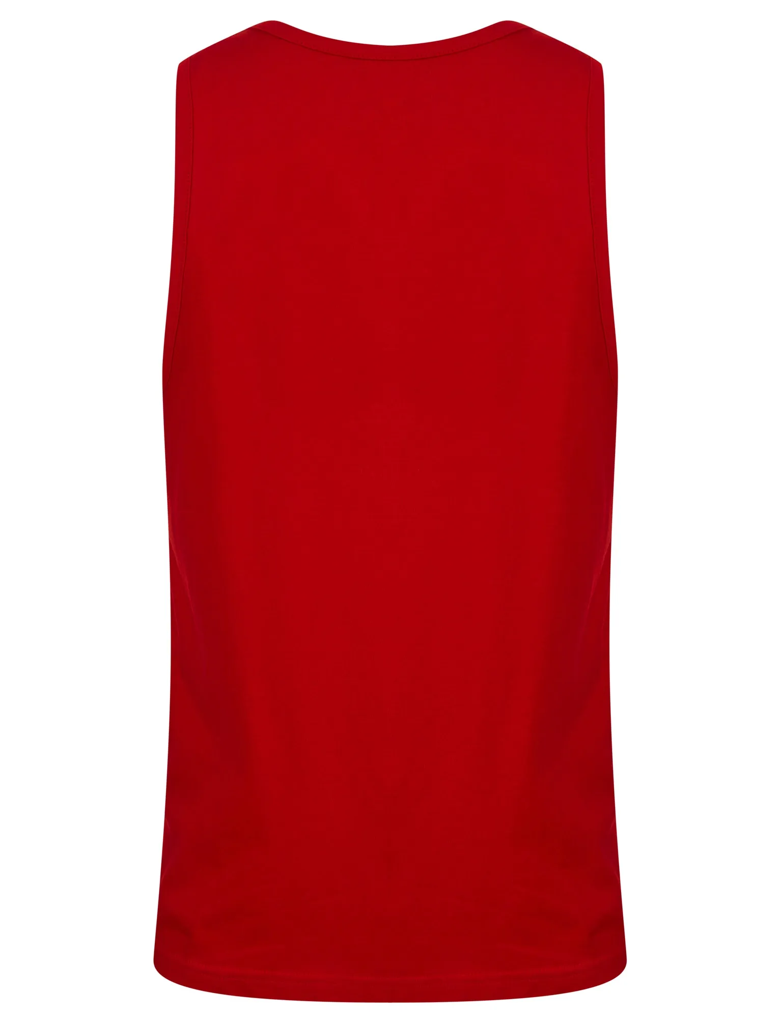 Manhattan Beach Motif Print Cotton Vest Top in Barados Cherry - South Shore