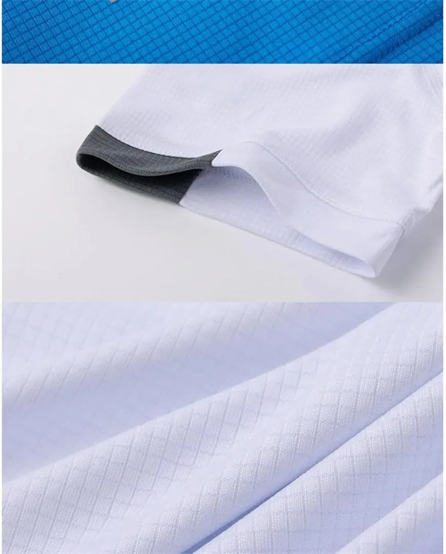 Men Quick Drying Round Neck T Shirt with Short Sleeves Breathable Fitness and Leisure Team Wear Running Shirt