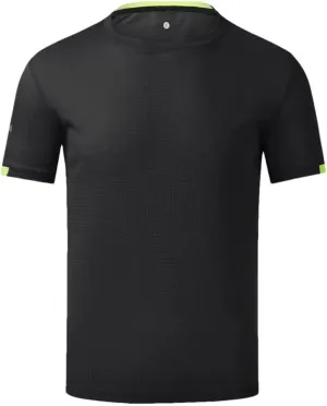 Men Quick Drying Round Neck T Shirt with Short Sleeves Breathable Fitness and Leisure Team Wear Running Shirt