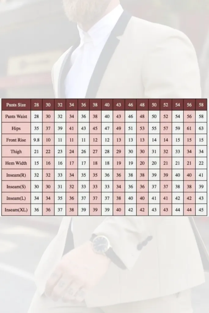 Men Rust Brown Classic Formal Elegant Groomsmen Wedding Wear Trouser Gift For Him
