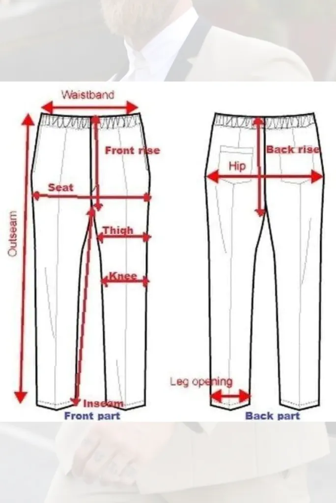 Men Rust Brown Classic Formal Elegant Groomsmen Wedding Wear Trouser Gift For Him