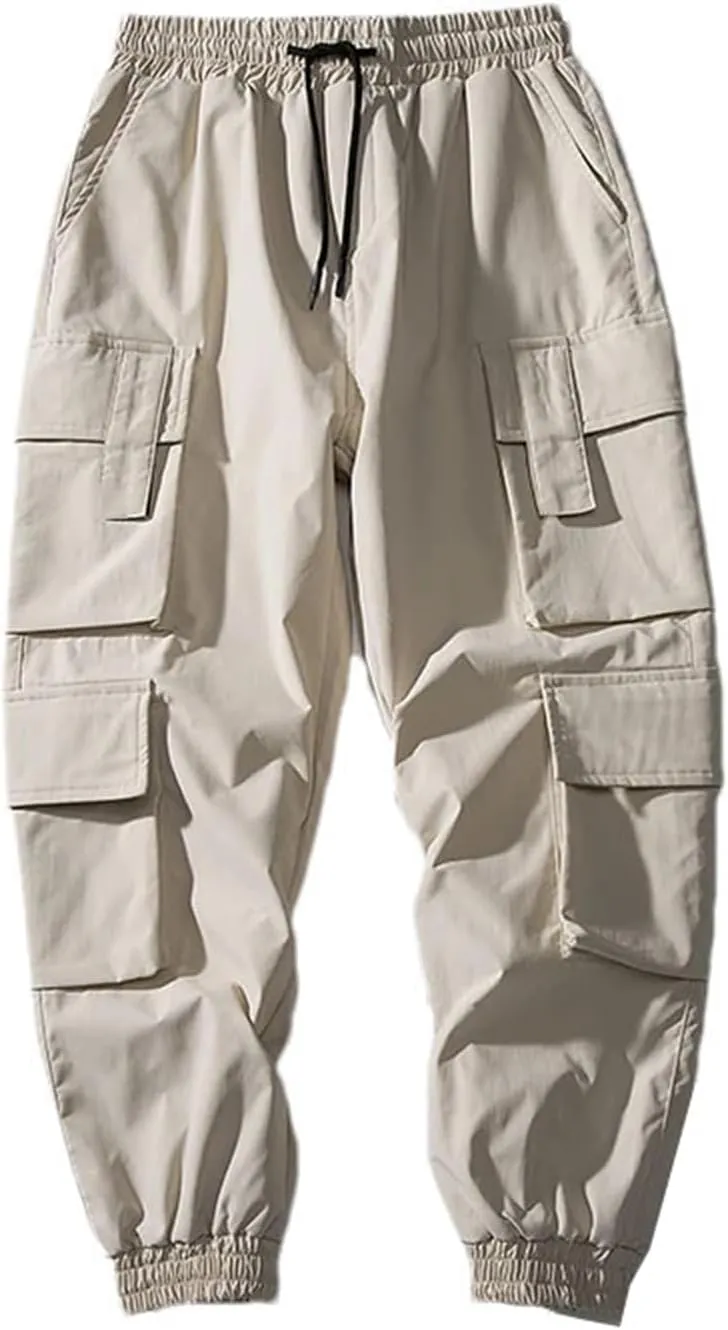 Men Streetwear Harem Joggers Cargo Pants Hip Hop Casual Sweatpants Male Oversized Fashion Trousers