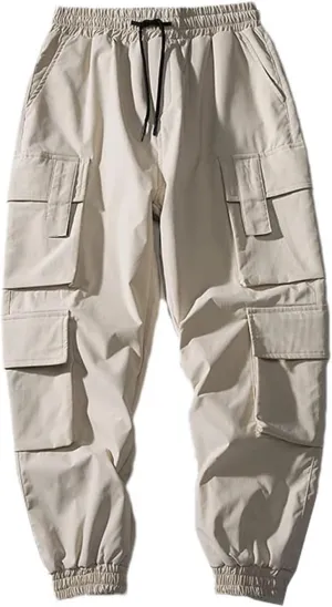 Men Streetwear Harem Joggers Cargo Pants Hip Hop Casual Sweatpants Male Oversized Fashion Trousers