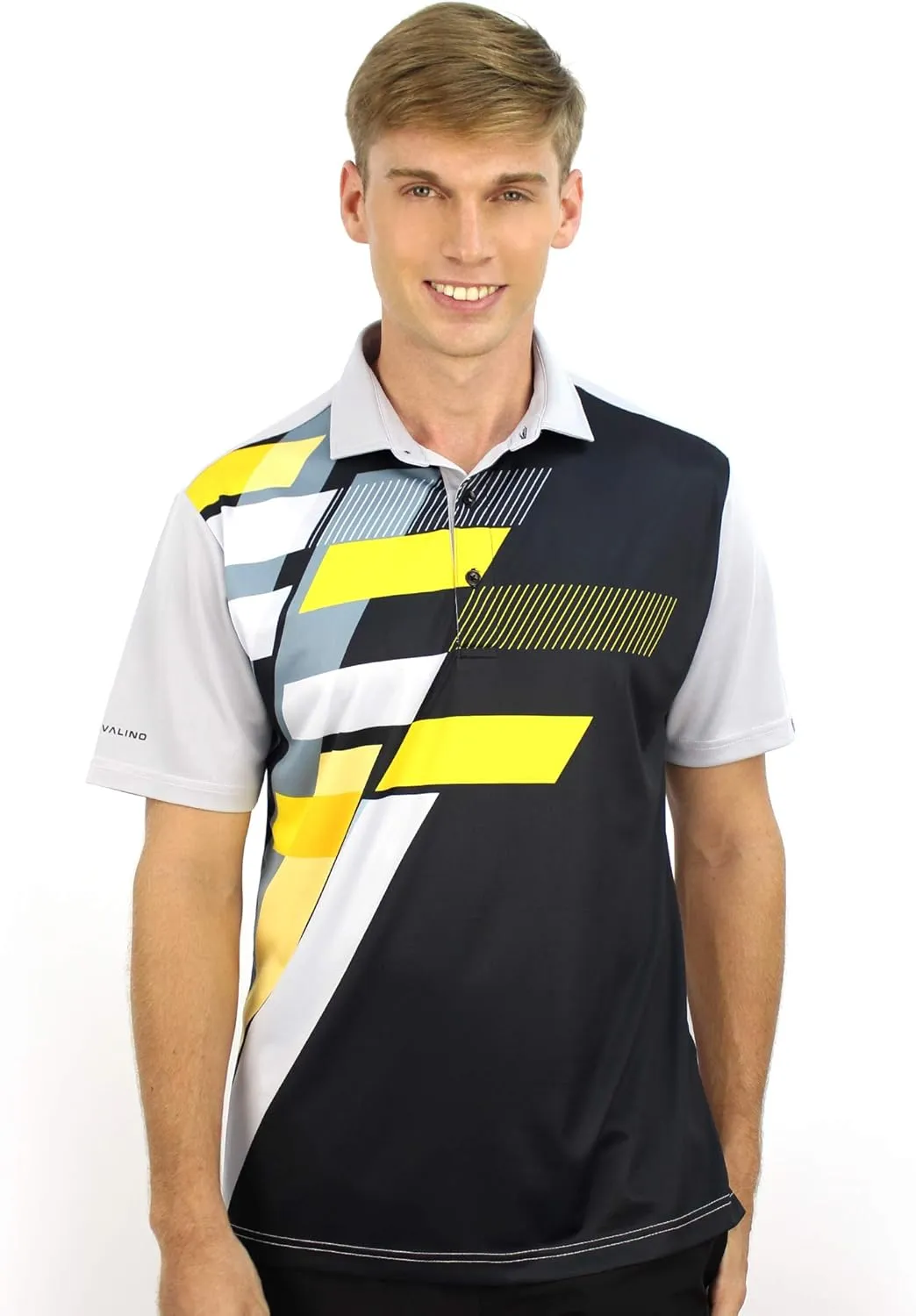 Men's Bowling Polo Shirts Material Wicks Sweat & Dries Fast, Size S-6XL