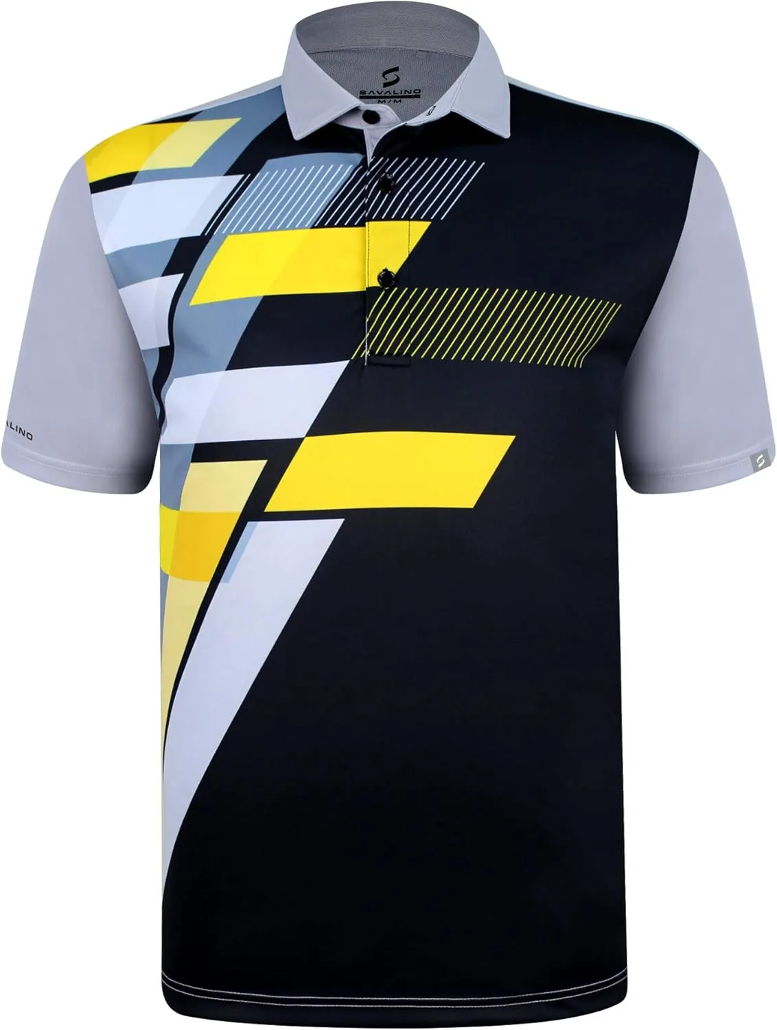 Men's Bowling Polo Shirts Material Wicks Sweat & Dries Fast, Size S-6XL