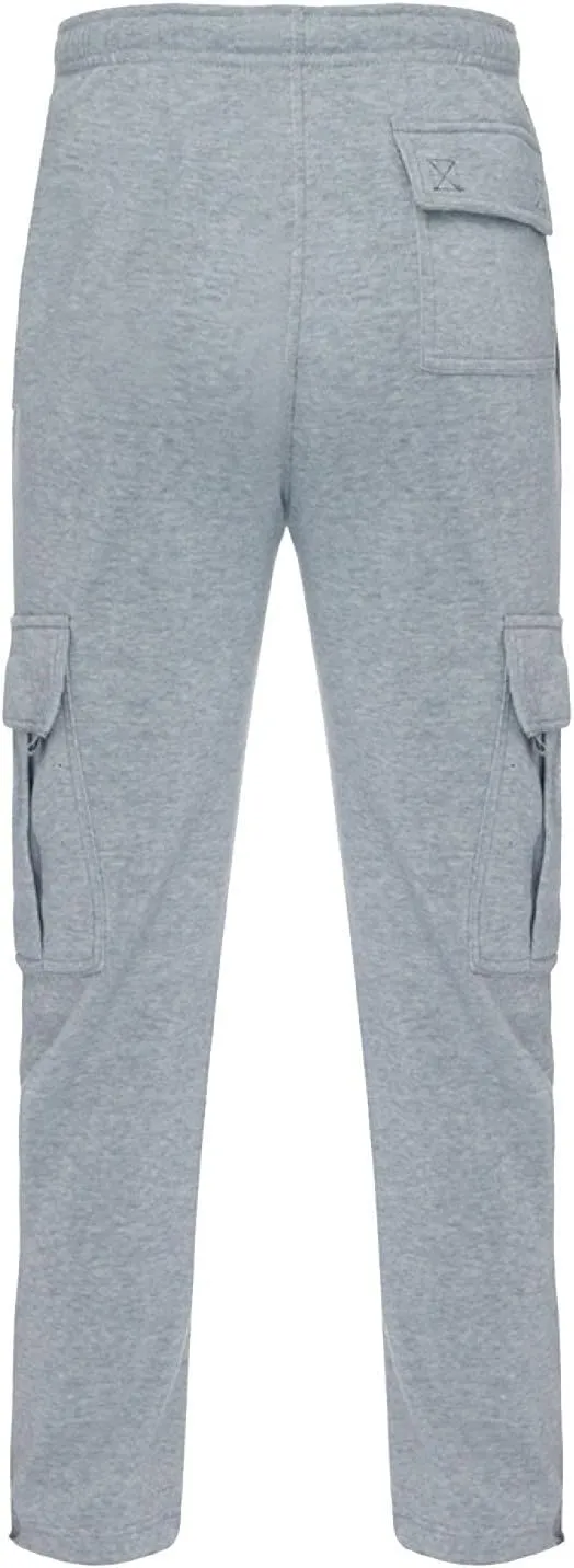 Men's Casual Cotton Linen Pants Sweatpants with Pockets Solid Color Loose Straight Legs Trousers Hiking Joggers