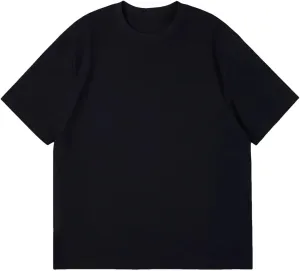 Men's Cotton Shirts Oversized Unisex Short Sleeves Casual Loose Drop Shoulder Short-Sleeve T-Shirt Undershirt