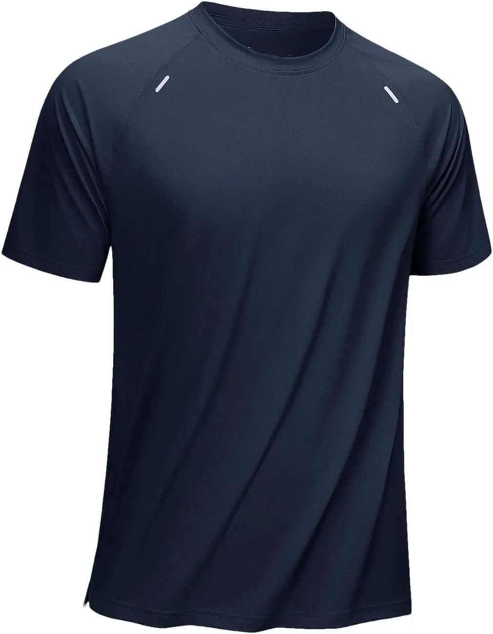 Men's Crew Neck Short Sleeve Lightweight Athletic T-Shirt Quick Dry Stretch Shirts Running Workout Gym Tee