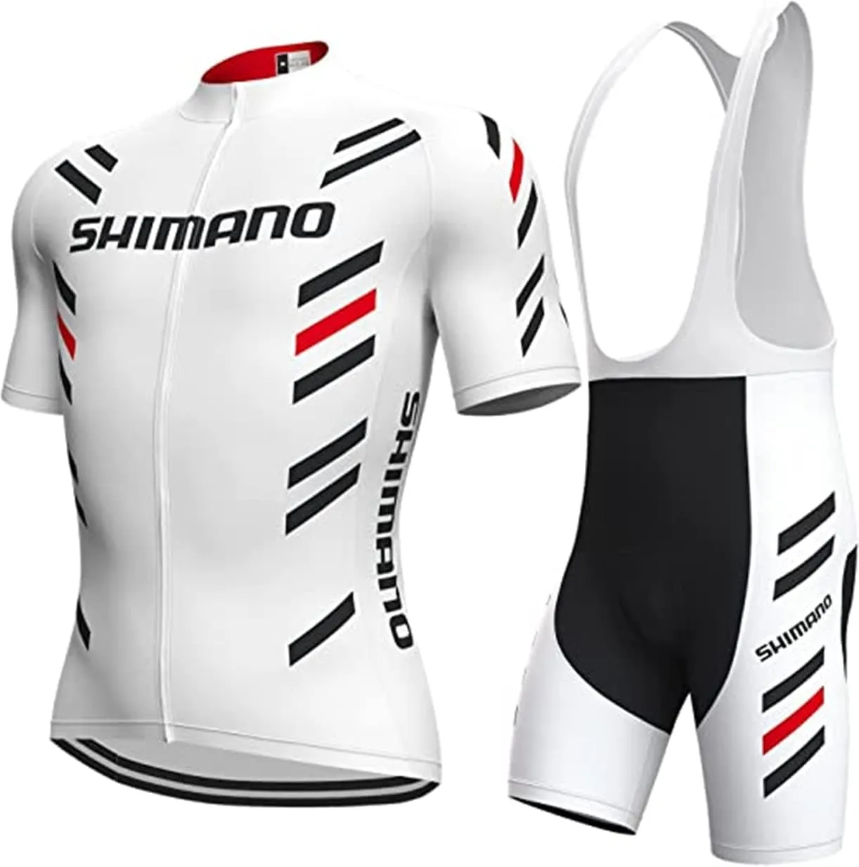 Men's Cycling Jersey Set Bicycle Short Sleeve Quick-Dry Breathable Shirt 4D Cushion Shorts Padded Pants/Bib Short