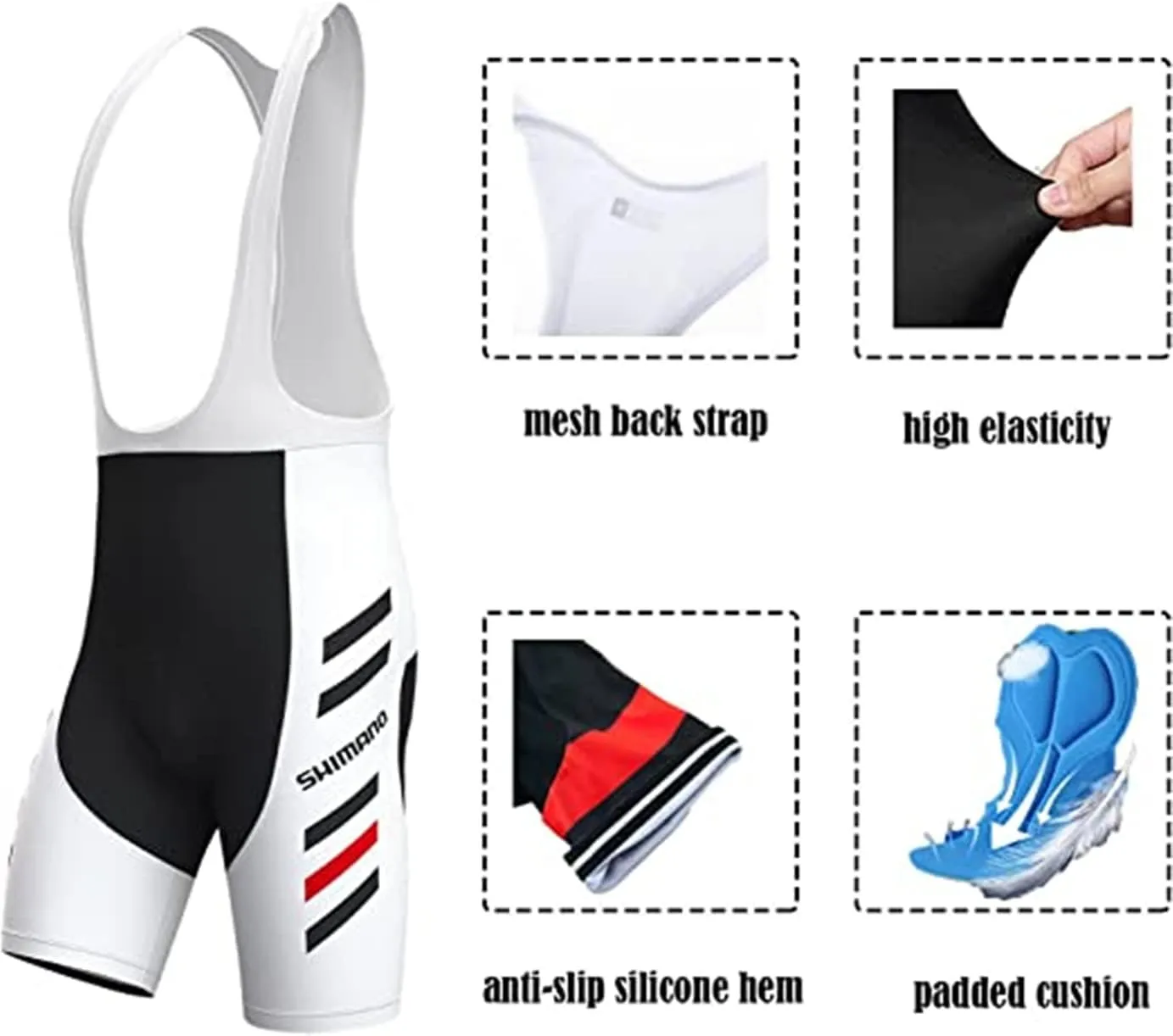 Men's Cycling Jersey Set Bicycle Short Sleeve Quick-Dry Breathable Shirt 4D Cushion Shorts Padded Pants/Bib Short