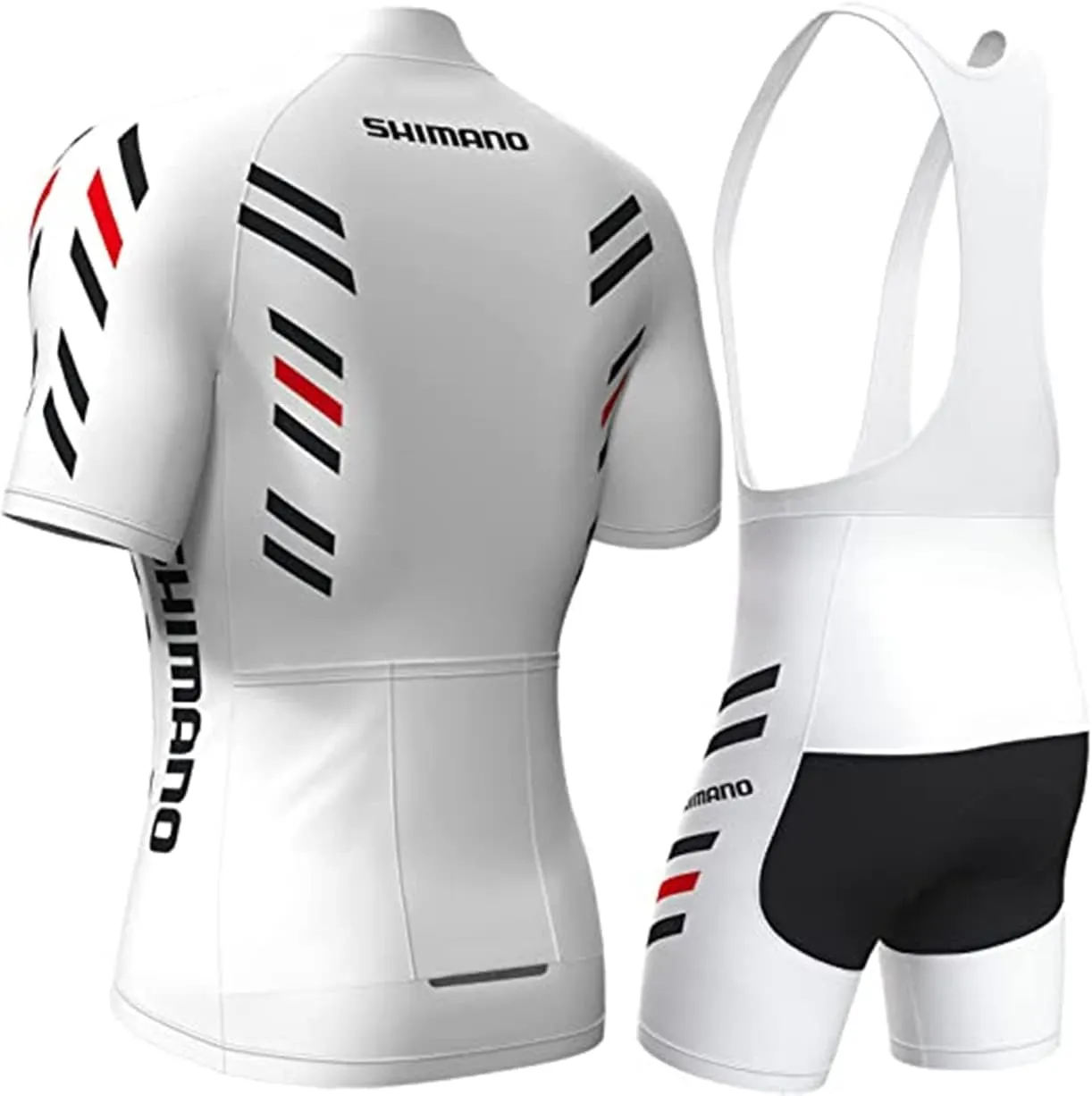 Men's Cycling Jersey Set Bicycle Short Sleeve Quick-Dry Breathable Shirt 4D Cushion Shorts Padded Pants/Bib Short