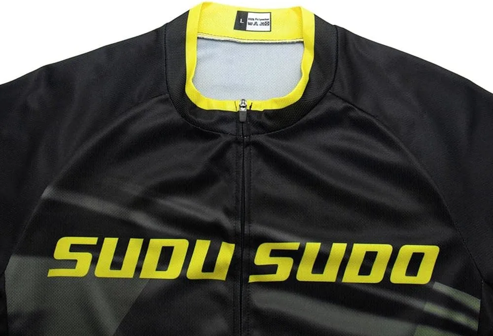 Men's Cycling Jersey Set Road Bike Shirts Short Sleeve Breathable Cycling Clothing Bib Shorts with 20D Gel Padded