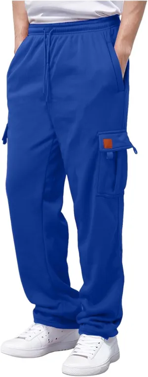 Men's Fashion Casual Cargo Pants Athletic Pants Joggers Outdoor Hiking Work Pants with Multi Pockets Sweatpants