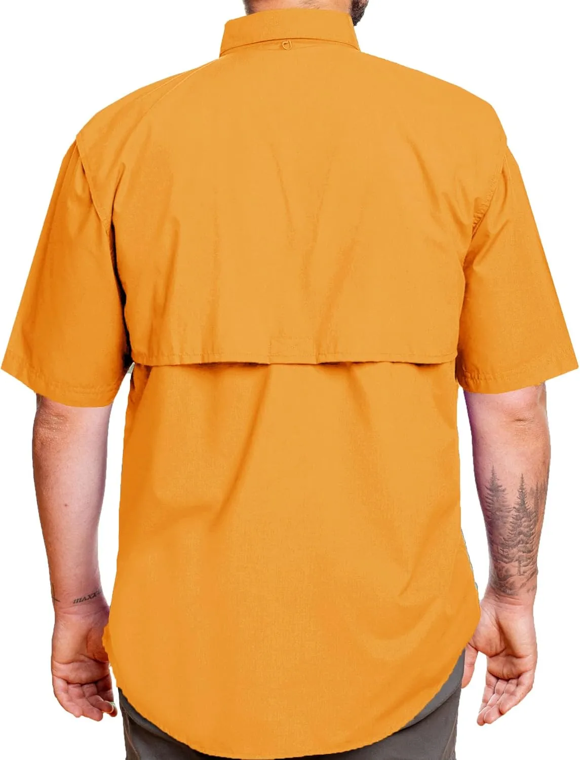 Mens Fishing Shirt Short Sleeve Button Down Quick Dry Outdoor Hiking Shirt Lightweight Breathable