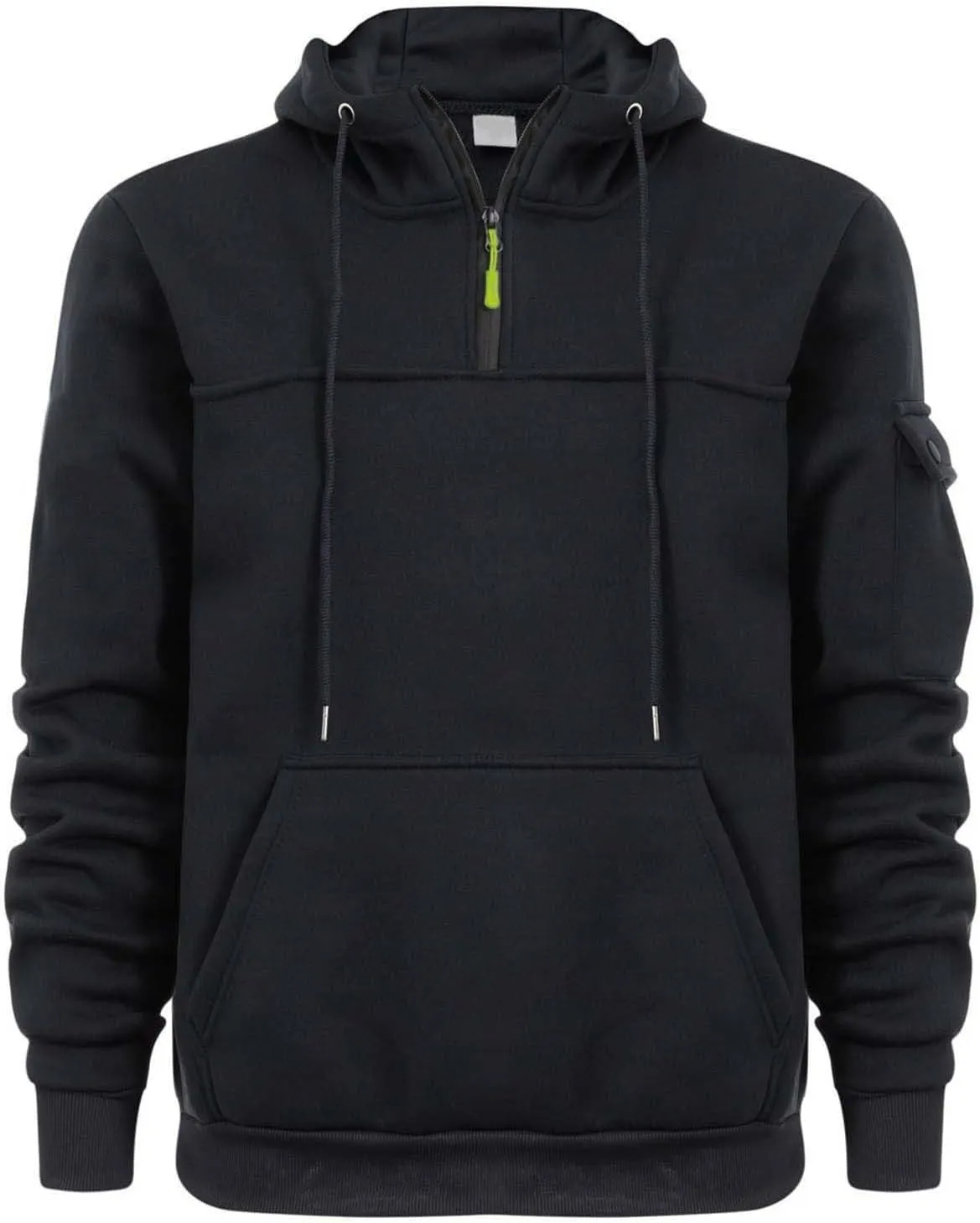 Men's Heavyweight Full Zip Fleece Hoodie Casual Cotton Hooded Fleece Drawstring Hoodies Pullover Sweatshirts