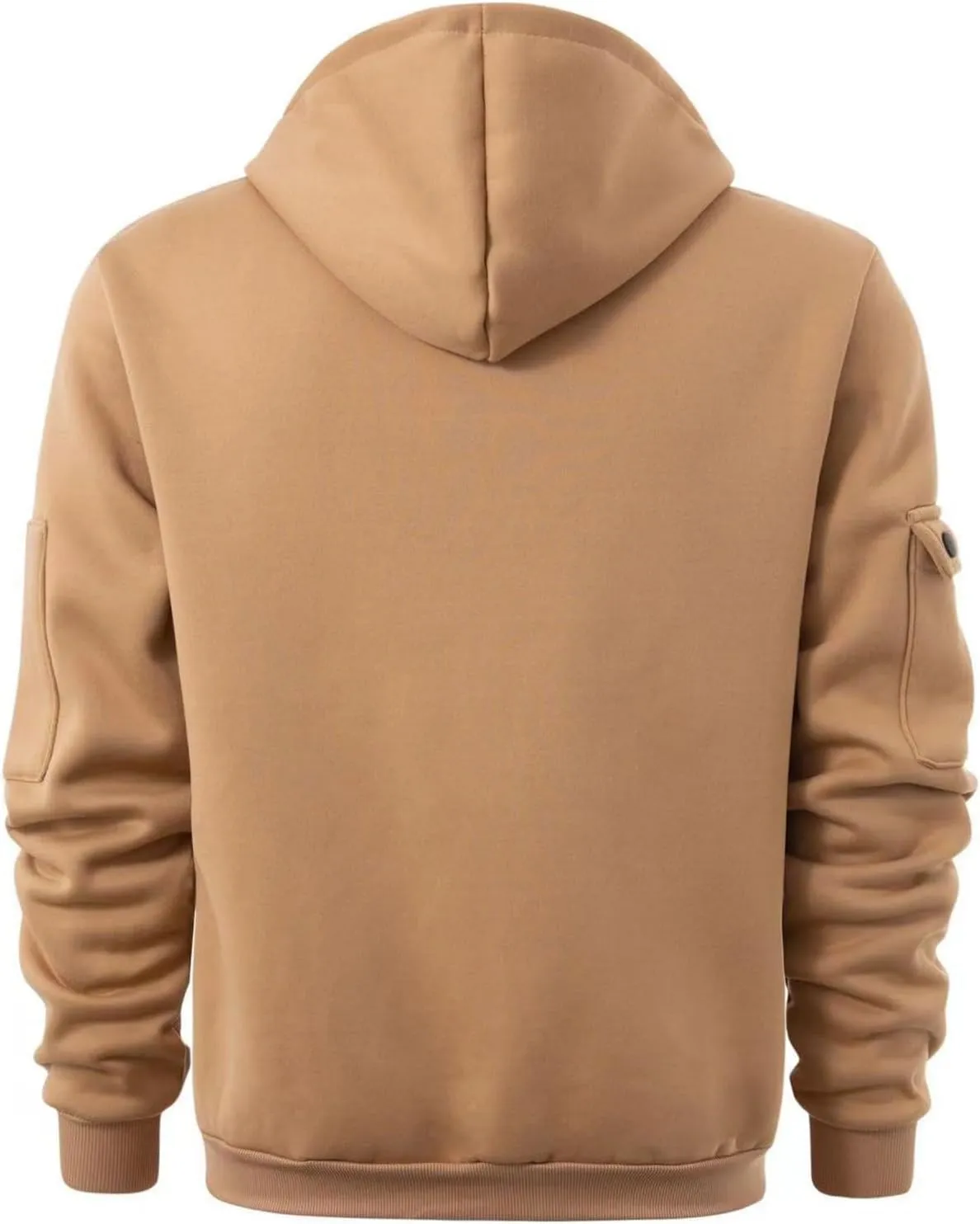Men's Heavyweight Full Zip Fleece Hoodie Casual Cotton Hooded Fleece Drawstring Hoodies Pullover Sweatshirts