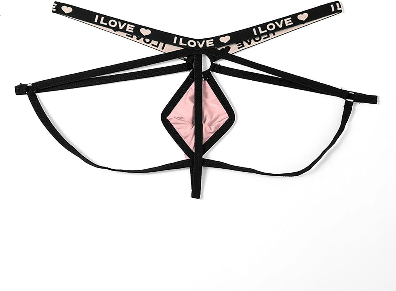 Men's Jockstrap Underwear Male Sexy G-String Thong Briefs Breathable Athletic Supporters Low Waist Underpants