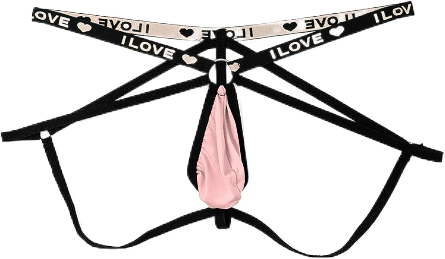 Men's Jockstrap Underwear Male Sexy G-String Thong Briefs Breathable Athletic Supporters Low Waist Underpants