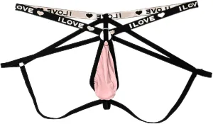 Men's Jockstrap Underwear Male Sexy G-String Thong Briefs Breathable Athletic Supporters Low Waist Underpants