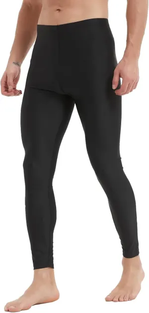 Men's Long Swim Pants UV Protection Compression Workout Surfing Legging Quick-Dry & Breathable Swimming Pants