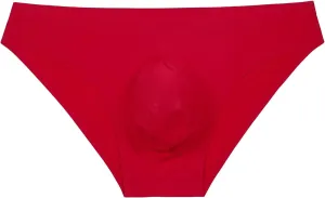 Men's Low Waist Breathable Bikini Underwear Sport Supporter Workout Stretch Swimwear Briefs T Back Ice Silk Trunk