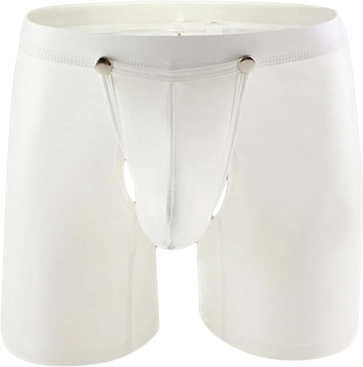 Mens Metallic Shiny Underpants Boxer Briefs Imatation Patent Leather Underwear Sport Wlow Rise Bulge Pouch Trunks