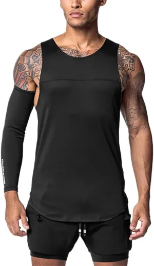 Men's Muscle Shirts Sleeveless Quick Dry Tank Tops A-Back Vests for Men