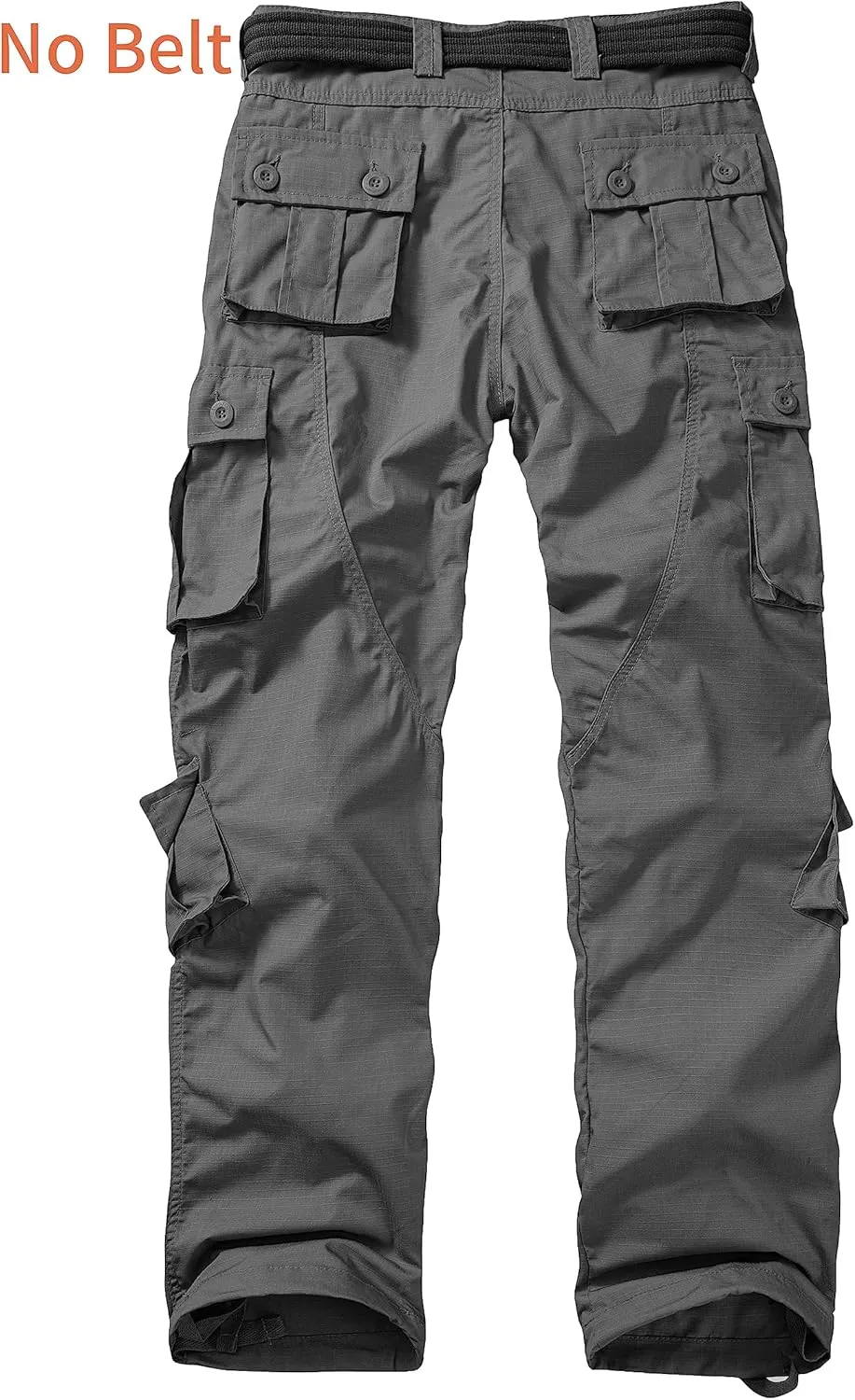Men's Outdoor Hiking Pants, Tactical Pants Lightweight Casual Work Ripstop Cargo Pants for Men with Pockets