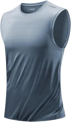 Men's Quick Drying Gym Tank Top Men Fsleeveless Male Mesh Breathable Fitness Sports Vest