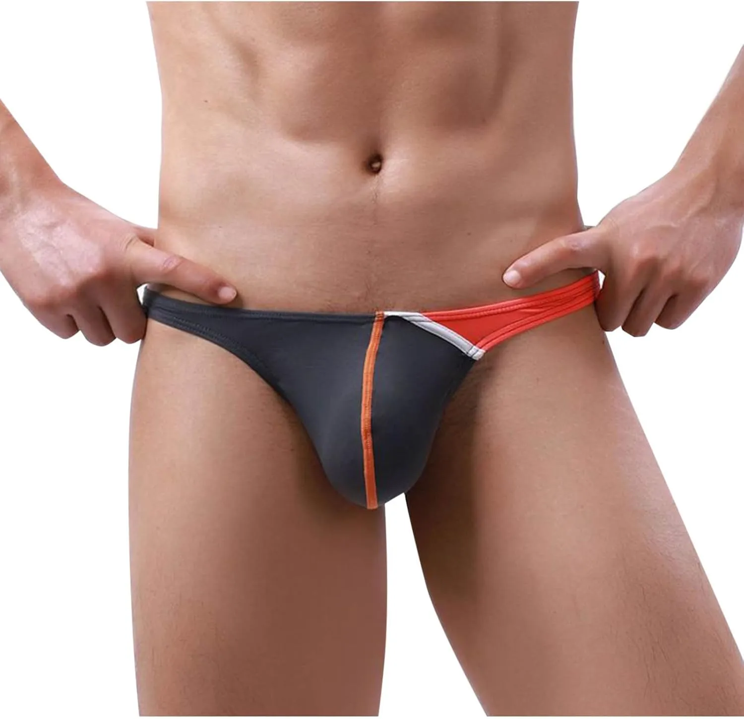 Men's Sexy Briefs Low Waist Front Pouch Underwear Quick Dry Breathable Close Fitting Panties Sports Underpants