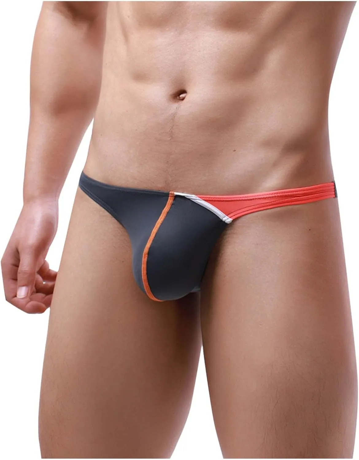 Men's Sexy Briefs Low Waist Front Pouch Underwear Quick Dry Breathable Close Fitting Panties Sports Underpants
