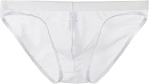 Men's Sexy Fishnet Underwear Low Rise See Through Breathable Erotic Lace Briefs Underpants White