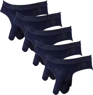 Men's Sexy Mesh Breathable Underwear Lace Pouch G-String Briefs Elephant Nose Trunk Triangle Underpants