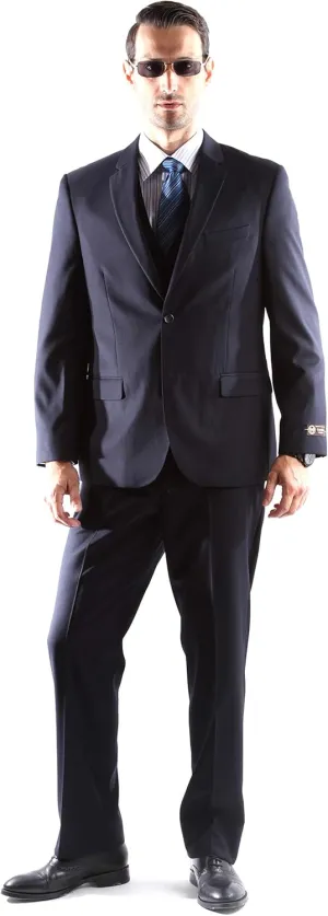 Men's Single Breasted 2 Button Extra Fine Slim Fit Dress Suit