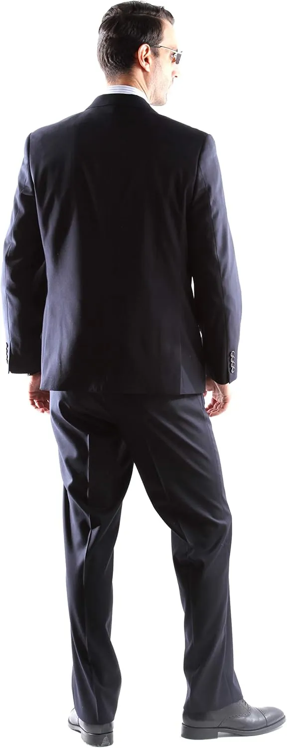 Men's Single Breasted 2 Button Extra Fine Slim Fit Dress Suit
