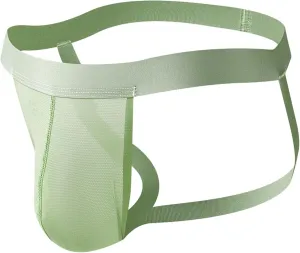 Men's Stretchy Elastic Breathable Bikini Underwear Sexy Thong Brief Pouch Design Lingerie Singlet Borat