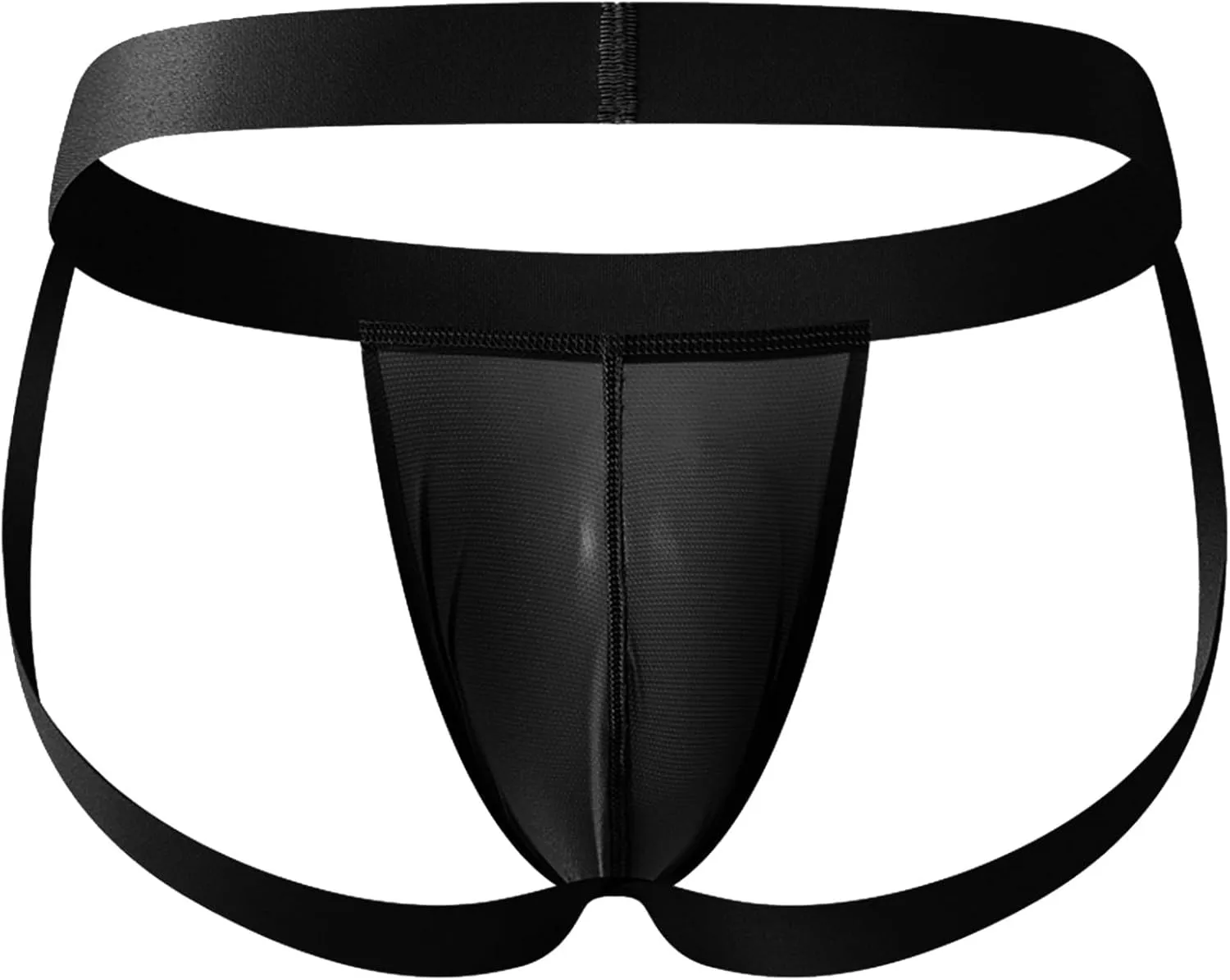Men's Stretchy Elastic Breathable Bikini Underwear Sexy Thong Brief Pouch Design Lingerie Singlet Borat