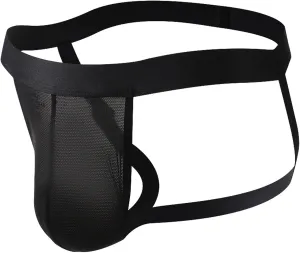 Men's Stretchy Elastic Breathable Bikini Underwear Sexy Thong Brief Pouch Design Lingerie Singlet Borat