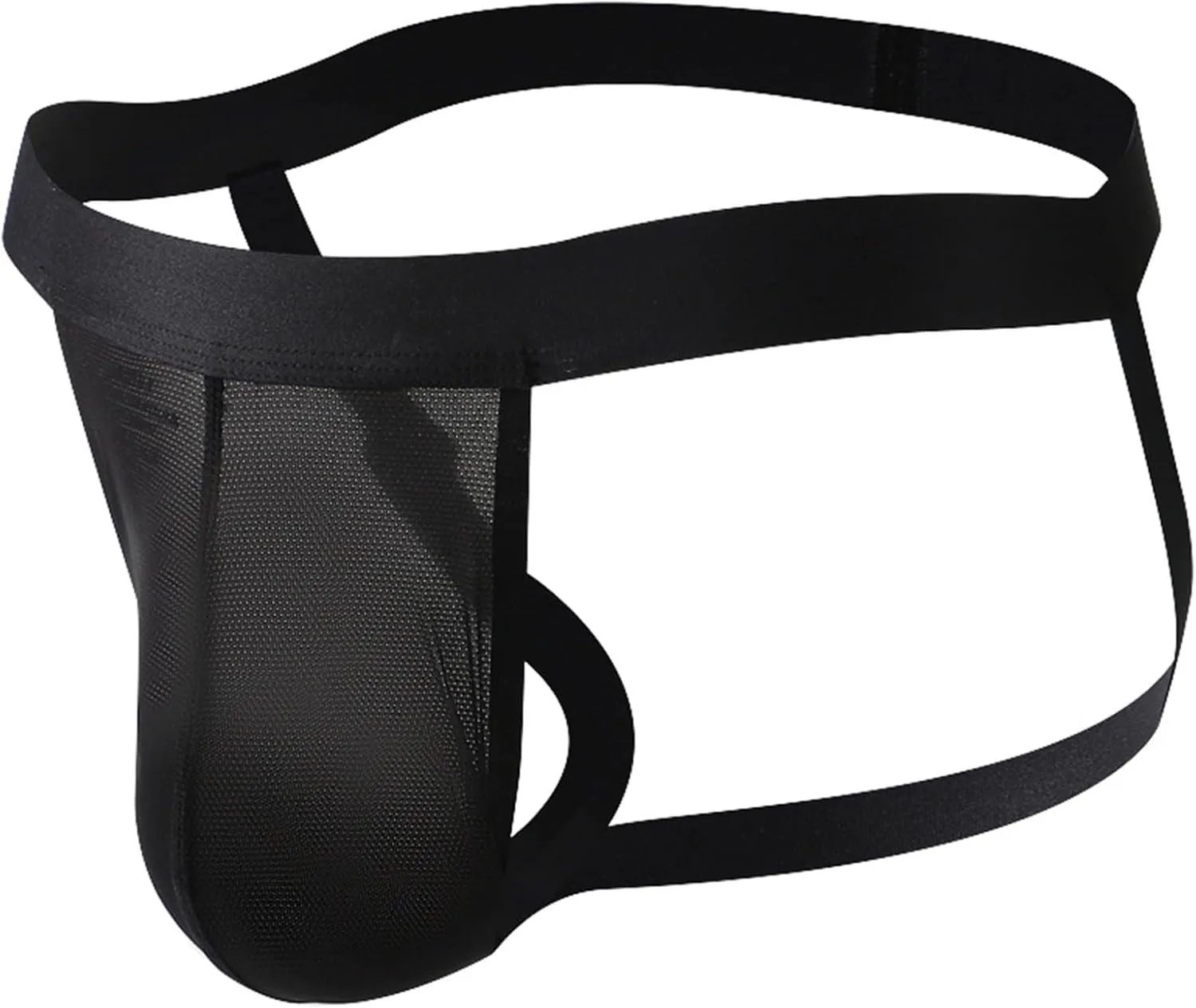 Men's Stretchy Elastic Breathable Bikini Underwear Sexy Thong Brief Pouch Design Lingerie Singlet Borat