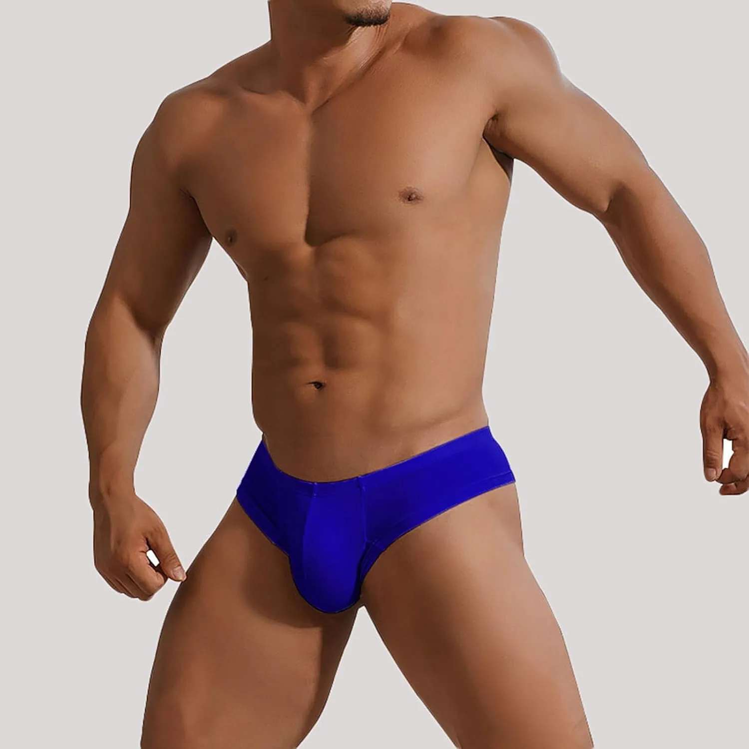Mens String Bikini Briefs Underwear Slutty Solid Color G-String Briefs Breathable Low Rise Underwear