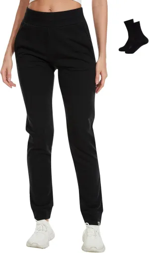 MERINNOVATION Women's Merino Wool Jogger Pant Thermal Sweatpant for Running Breathable Wicking Anti-Odor