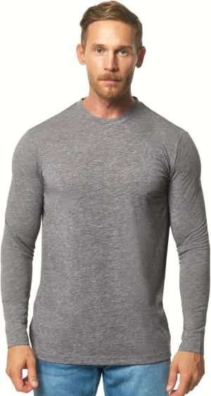 Merino Wool Base Layer Mens - 100% Merino Wool Shirts for Men Thermal Underwear Long Sleeve T-Shirt for Hiking Hunting