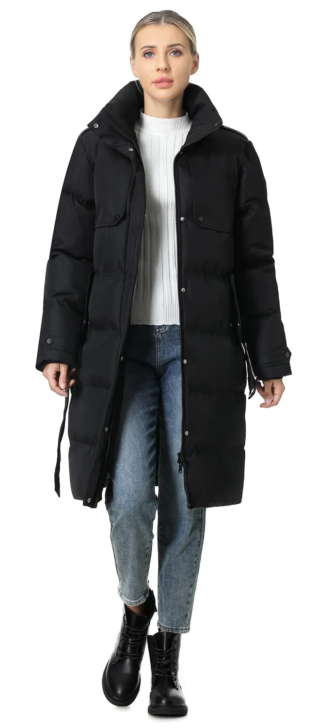 MOERDENG Women's Waterproof Long Winter Puffer Jacket